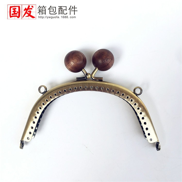 12.5CM arco de madera lisa oro 20mm madera maciza japonesa perlas de caramelo de alta calidad perlas 4 colores opcionales