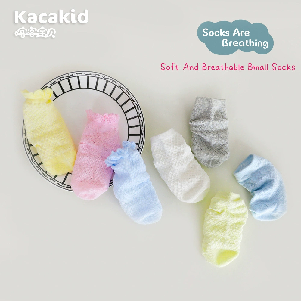 Летние специальные носки для девочек Детские носки Ультратонкие сетчатые носки кружева без швов