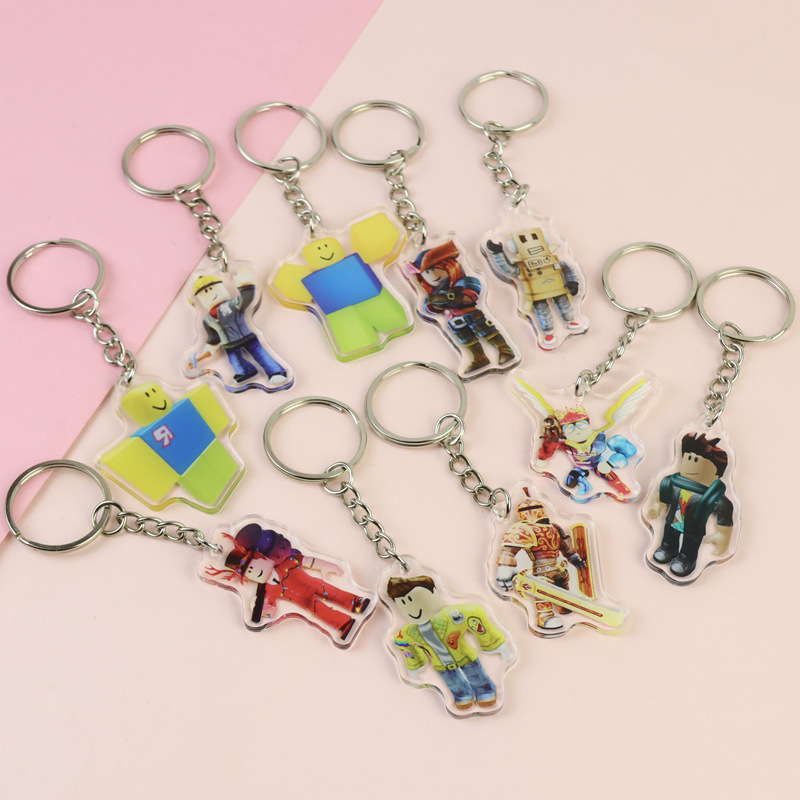 Lego my world acrylic keychain in stock wholesale anime peripheral student schoolbag car pendant gift
