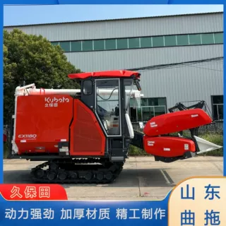 大型联合收割机久保田全喂入式自走式青饲料收割粉碎机大豆稻麦