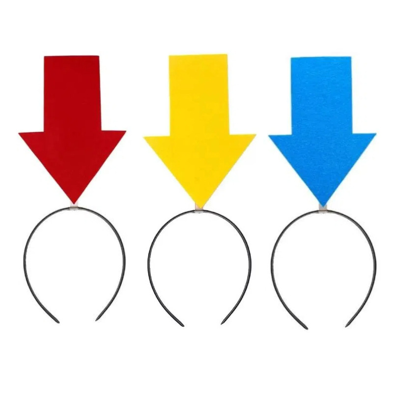 2026 New Model Anti-Lost Arrow Hairband Creative Headband Hair Accessory Internet Celebrity Eye-Catching Hair Accessory Concert Headwear