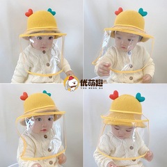Baby Protective Face Shield: Anti-Splash Hat, Anti-Flu Gadget, Kids' Mask, Infant Isolation Cap, Outdoor Face Cover