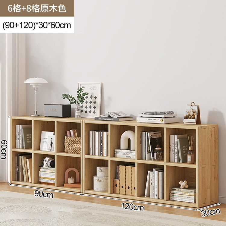 Estante de cabecera de viento de crema de madera maciza, armario de almacenamiento de celosía de piso a techo, cama de dormitorio, estante de gabinete bajo contra la pared