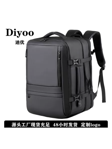New Cross-Border Business Backpack with Large Capacity and Expandable by 180 ° Open-Close USB Charging Backpack with Logo Printing Available