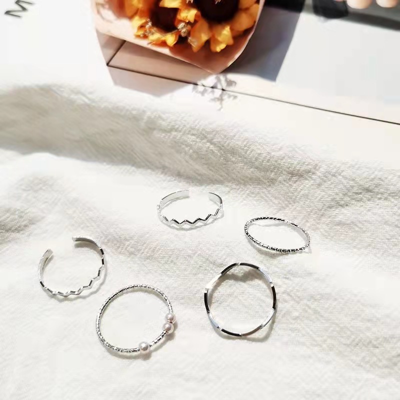 Minimalist Stackable Ring Set With Cubic Zirconia For Women_voghion.com