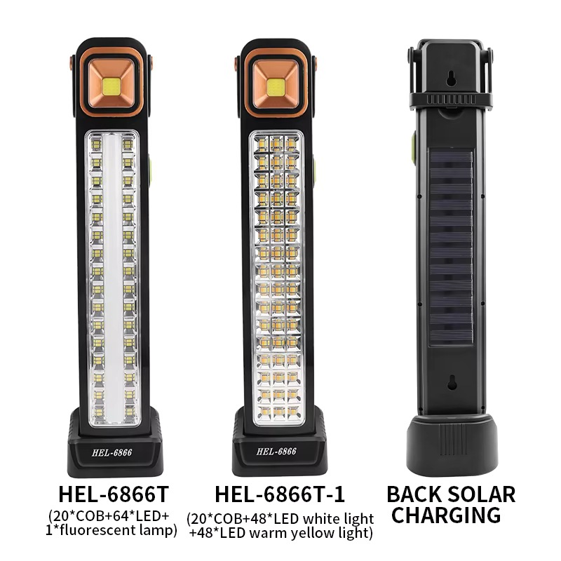 COB LED solar carga de trabajo LED lámpara ABS portátil gancho de reparación lámpara de trabajo