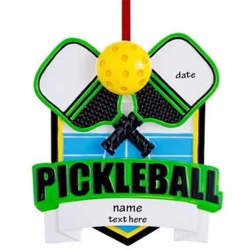 ピクセルボールマーク樹脂ストラップグリーンpickleball個性創意ファッション自転車装飾ストラップ|undefined
