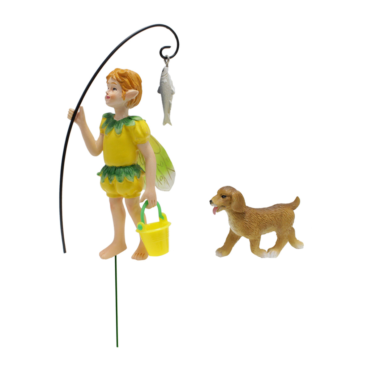  rural flower fairy Angel Garden plug-in garden terrace resin elf plug-in decoration gift