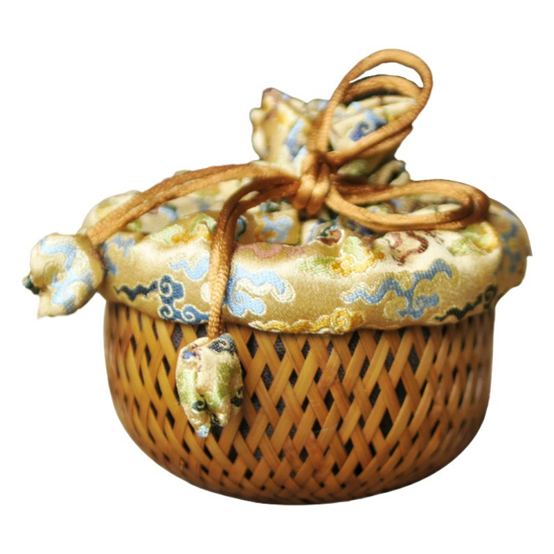 Античный большой лак Песня парчи Кубок клетка оптом ручной работы бамбуковые тканые чашки чая клетка большой лак Песня парчи стиль Кубок клетка