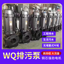 长期供应WQ/QW大功率排污泵  小型排污泵 潜水排污泵无堵塞排污泵