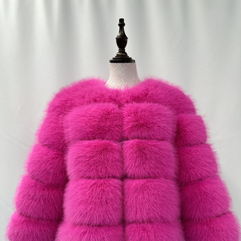 Damenbekleidung Pelz Spleißen Pelzmantel Damen Stil Casual Langarm Winter Warm Pelzmantel_voghion.com