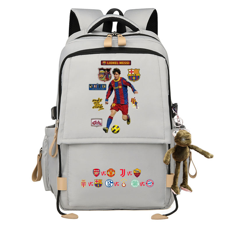 2024 Liga de Campeones Copa del Mundo de fútbol Mochila Real Madrid KakaCroba Messi Chelsea Manchester United estudiantes