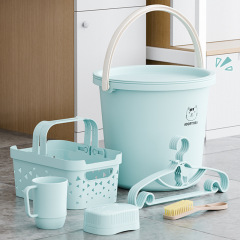 学生入学寮洗面用品5点セット洗面器バケツ6点セット学生洗面セットセットセット卸売り