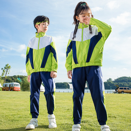 School uniform set for primary school students, spring and autumn edition, children's class uniform, sports grade uniform, street dance, kindergarten uniform set of three