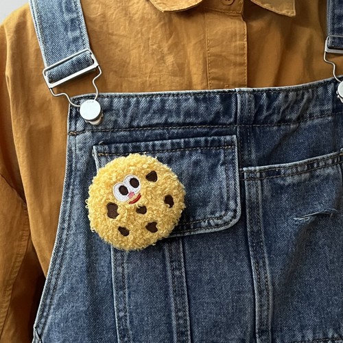 Cat fan cookie brooch pendant funny plush cute clothes bag accessories creative key pendant gift