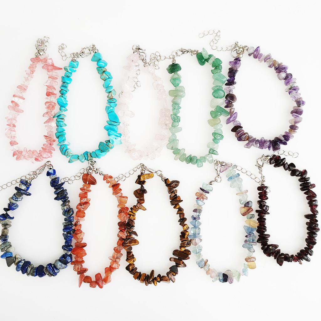 Natural Stone Pendant Material Bracelets Classification Ethnic Style Geometric Alloy Natural Stone Natural Stone Bracelet In Bulk
