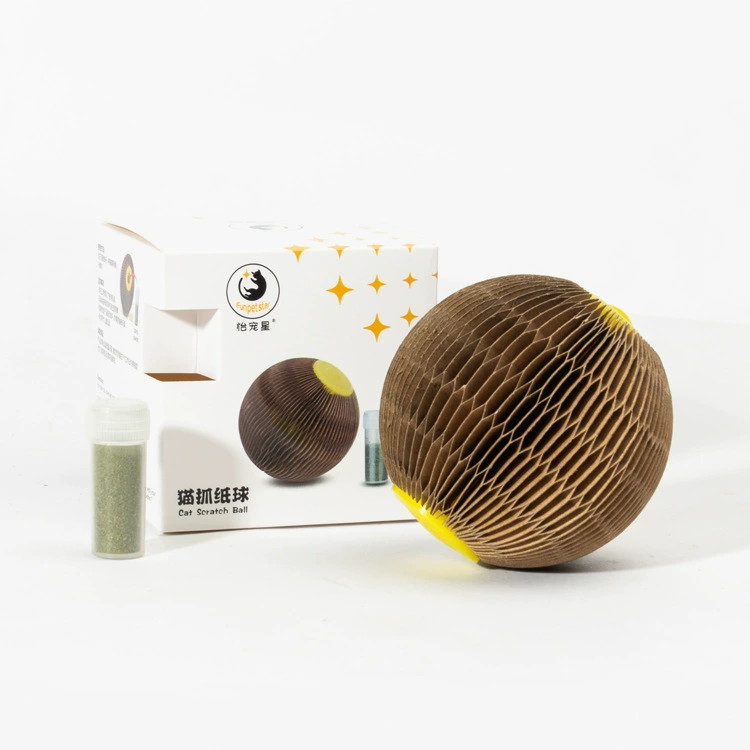 Yi Tiyi Pet Star Cat ловит бумажный шарик Кошка царапает кошку Мятный шарик сотовый шарик Круглый кошка ловит мяч