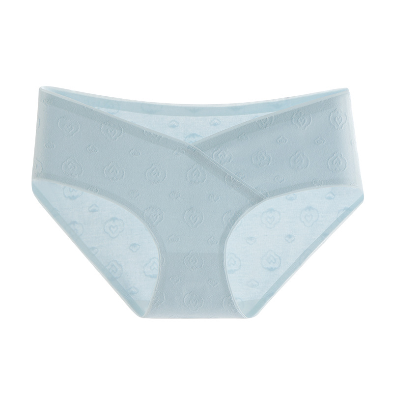 Ropa interior de las mujeres embarazadas verano fino algodón puro algodón antibacteriano embarazada temprano, medio y tarde cintura baja vientre soporte sin costuras más ropa interior de tamaño