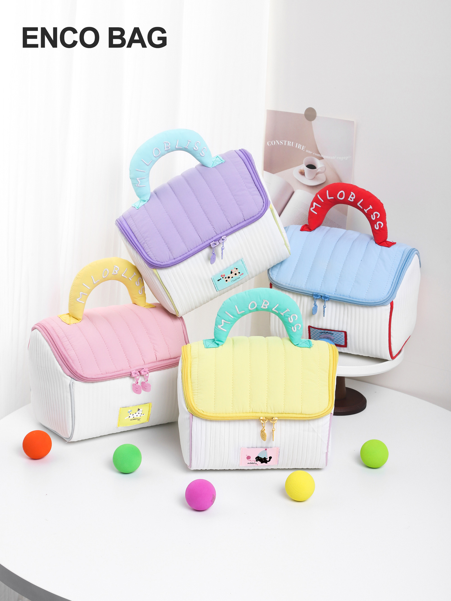 可爱い小屋ポーチ大容量高级感洗面バッグ高颜値小家手提げ化粧品収纳バッグ