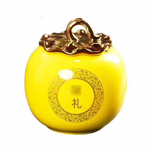 Tea Can Ceramic Gift Tea Seal Can Wholesale Green Tea Black Tea Packaging Storage Can Gift With Logo Printing