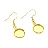 Earrings stainless steel, accessory, with gem, 6-20mm