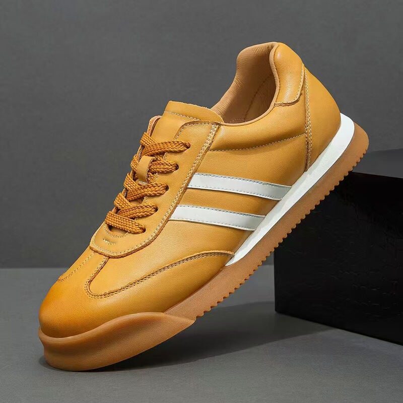 [First-Layer Cowhide] 2025 New Model Genuine Leather Breathable Versatile Sports Casual Shoes with Comfortable Thick Soles