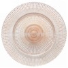 Radio series glass plate gold white glass meal fruit plate round cake plate fruit plate