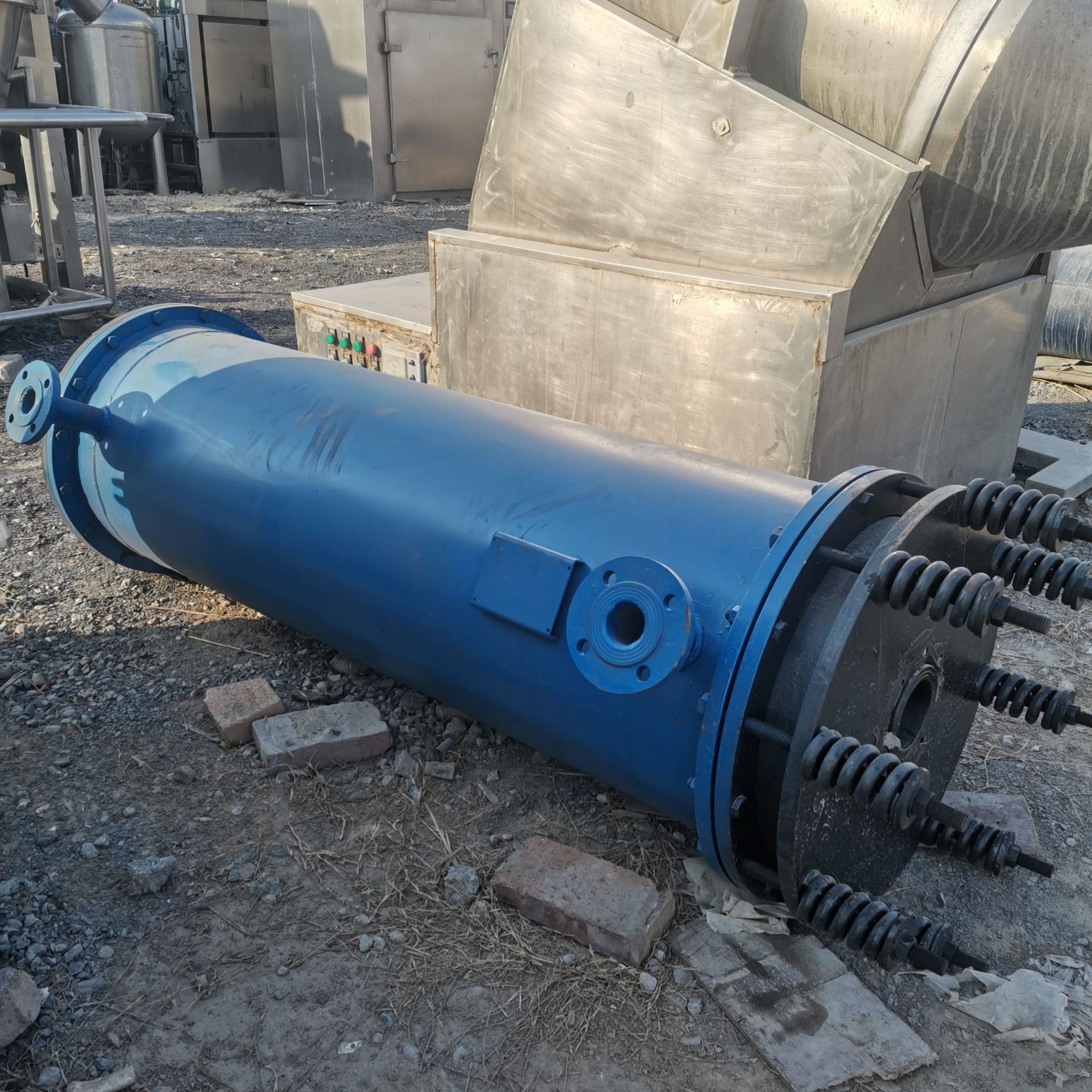 九成新30平 常压式石墨液体换热器全新石墨冷凝器