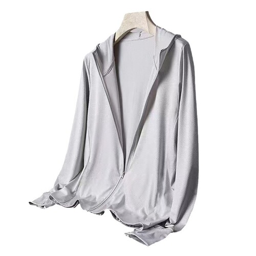 Ultra-thin, breathable ice silk outerwear for men and women—perfect for fishing or as a UV-protective summer outdoor sun shield.