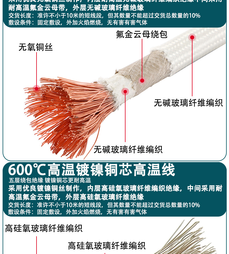 云母高温线