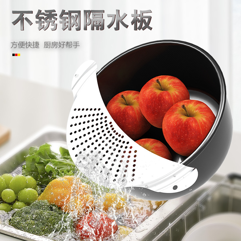 New Practical Fruit And Vegetable Strainer, Kitchen Drainer, Residue...