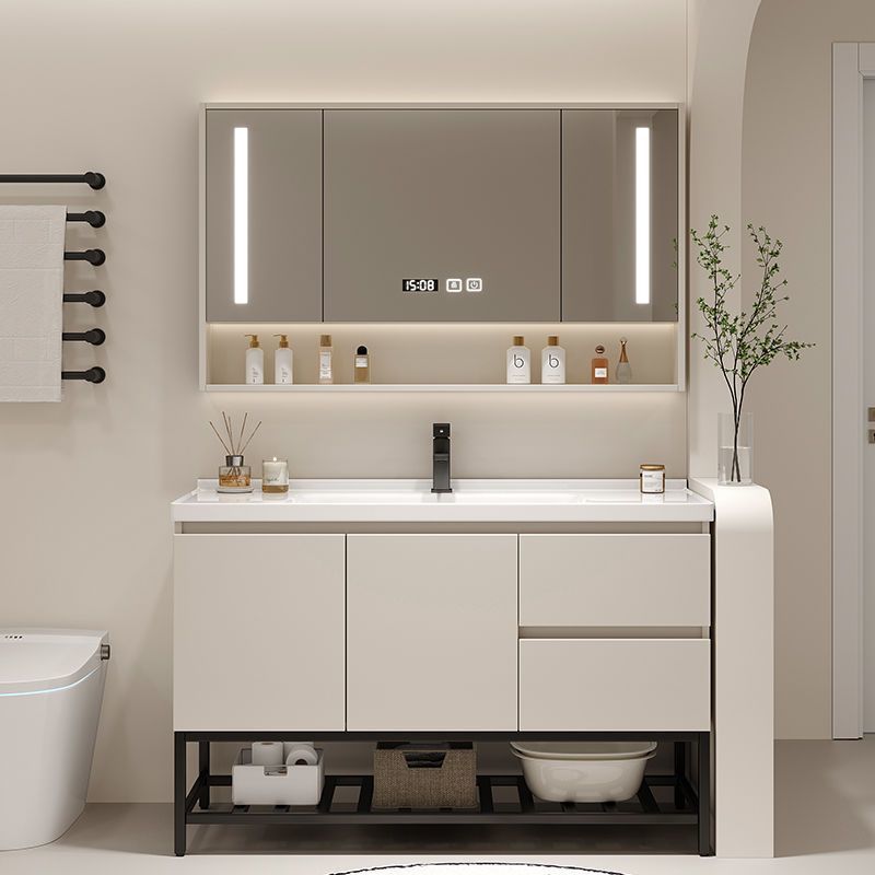 简约浴室柜轻奢沙发卫生间洗手盆洗漱家具现代智能洗脸盆组合