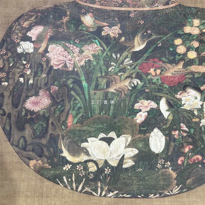 批发元 陈琳 葫芦花瓶图 仿古国画花鸟画高清微喷复制玄关装饰画