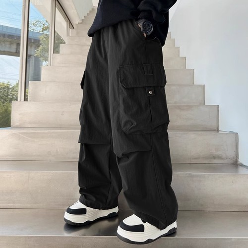 Boys' Footloose Work Pants 2025 Spring Medium and Large Children's Fashion Retro Stylish Straight Leg Pants Loose Matchable Casual Pants