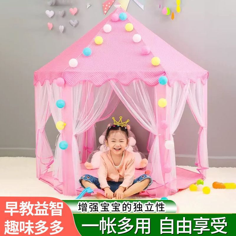 Carpa de niños para niños niñas hexagonal tela de tela de tela
