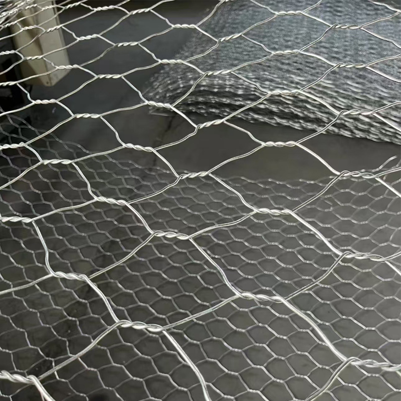 格宾河道宾网石笼网景观箱石笼网拧六角覆塑格花网镀锌铁丝网护坡