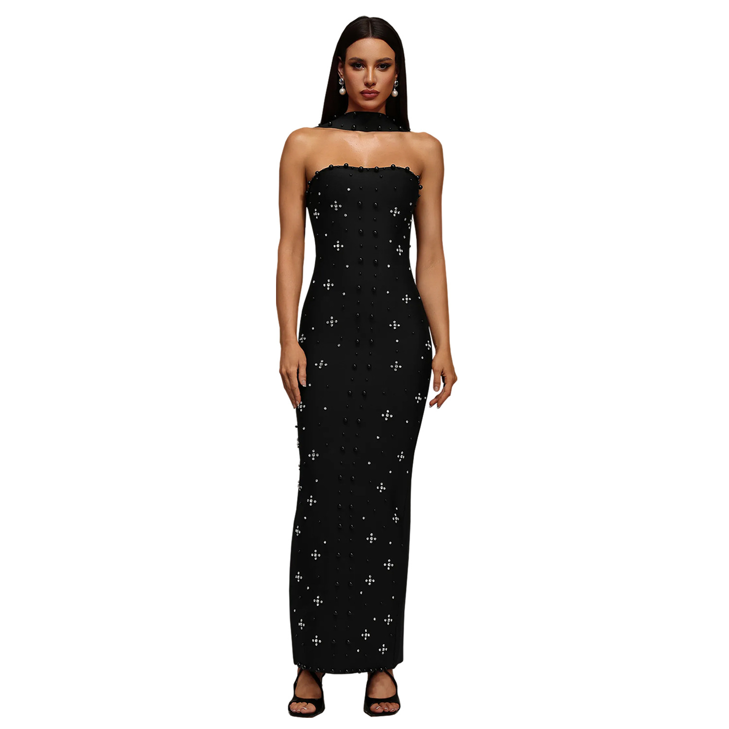 C7625 Aliexpress transfronterizo Amazon Europa y América de moda moda femenina temperamento elegante bolsas de diamantes calientes vestido de pecho