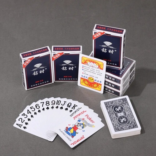 Diamond Playing Cards Manufacturer Wholesale Chess and Card Room Playing Cards Landlord Playing Cards Thickened and Hardened Large Character Playing Cards