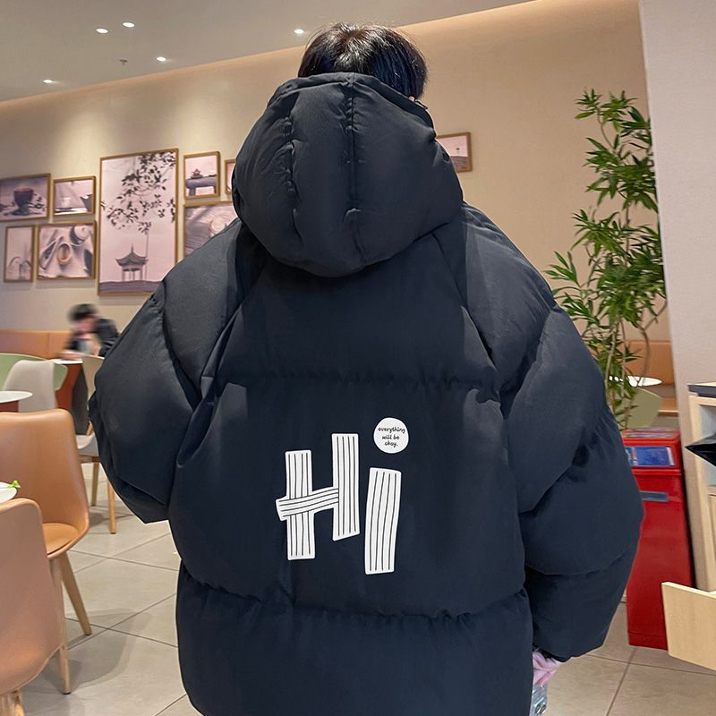 블랙 코튼 코트【HI】