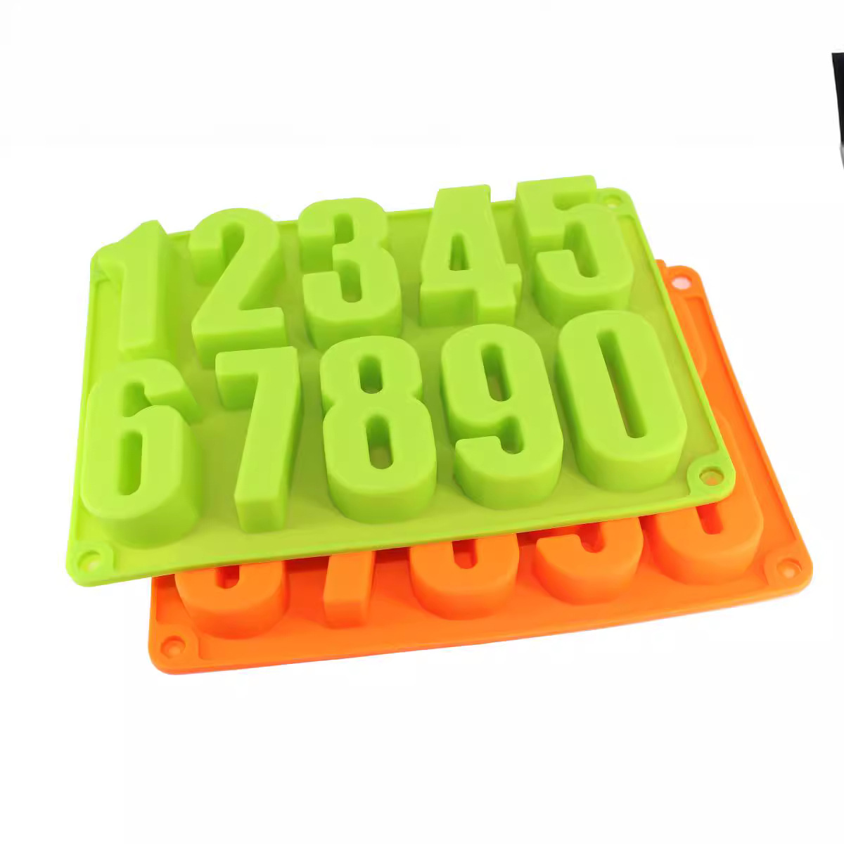 Molde de chocolate de silicona molde de chocolate digital bandeja de hielo digital de silicona molde de pastel digital