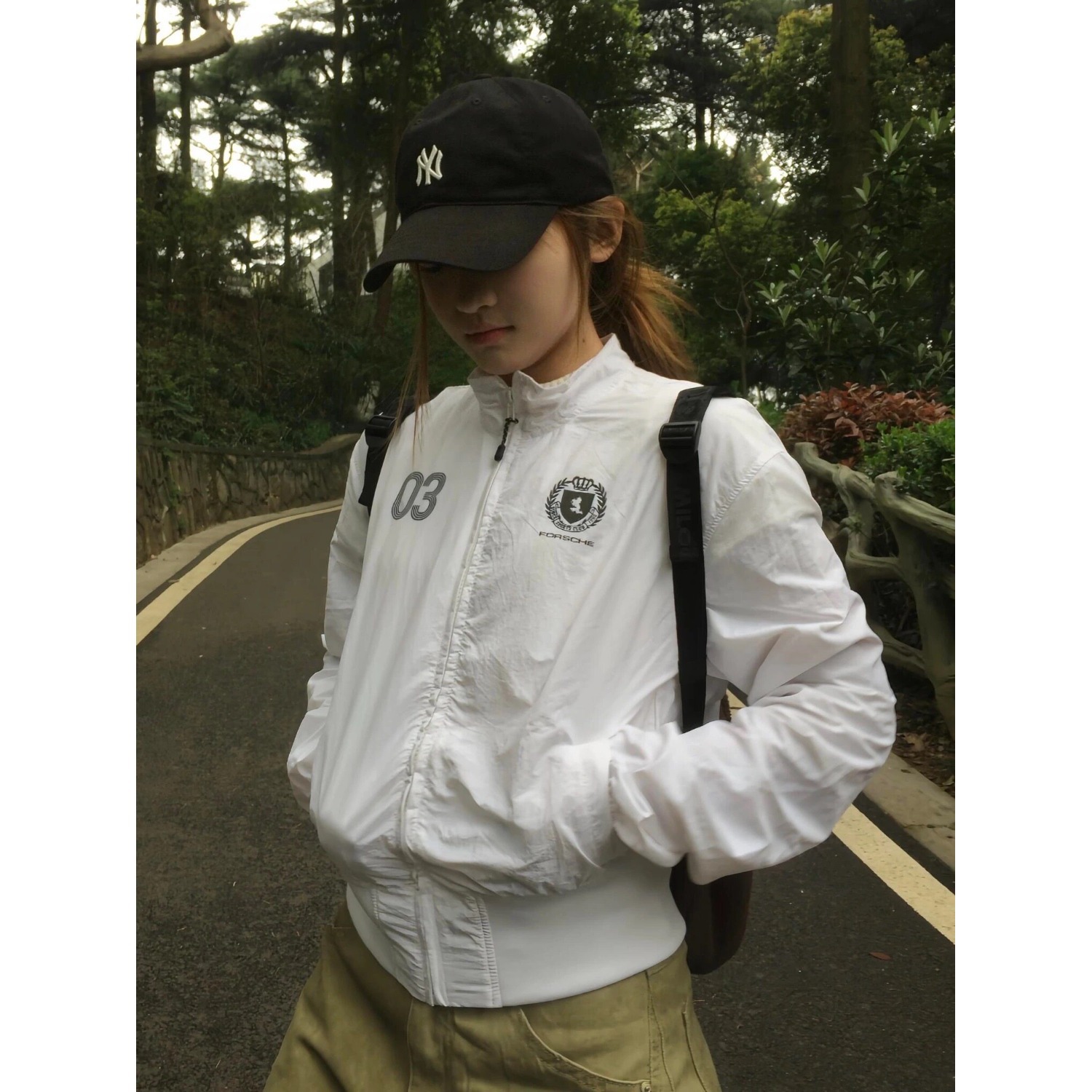 2026夏季新款户外防晒衣修身外套女美式漂亮运动白色短款薄款上衣