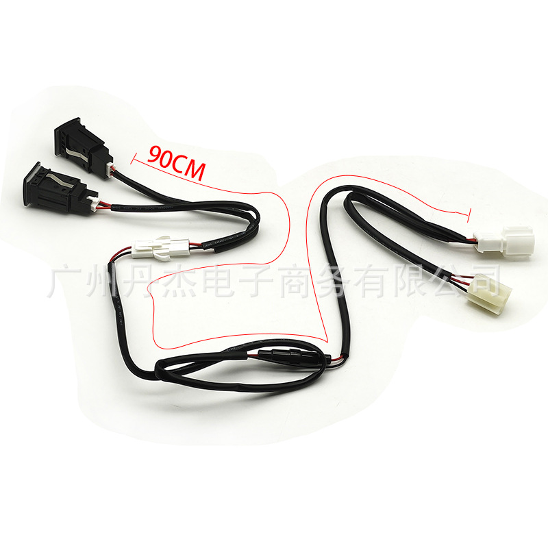 Car mobile phone charger QC3.0USB PD charging head modified car charger suitable for Volkswagen Golf 6