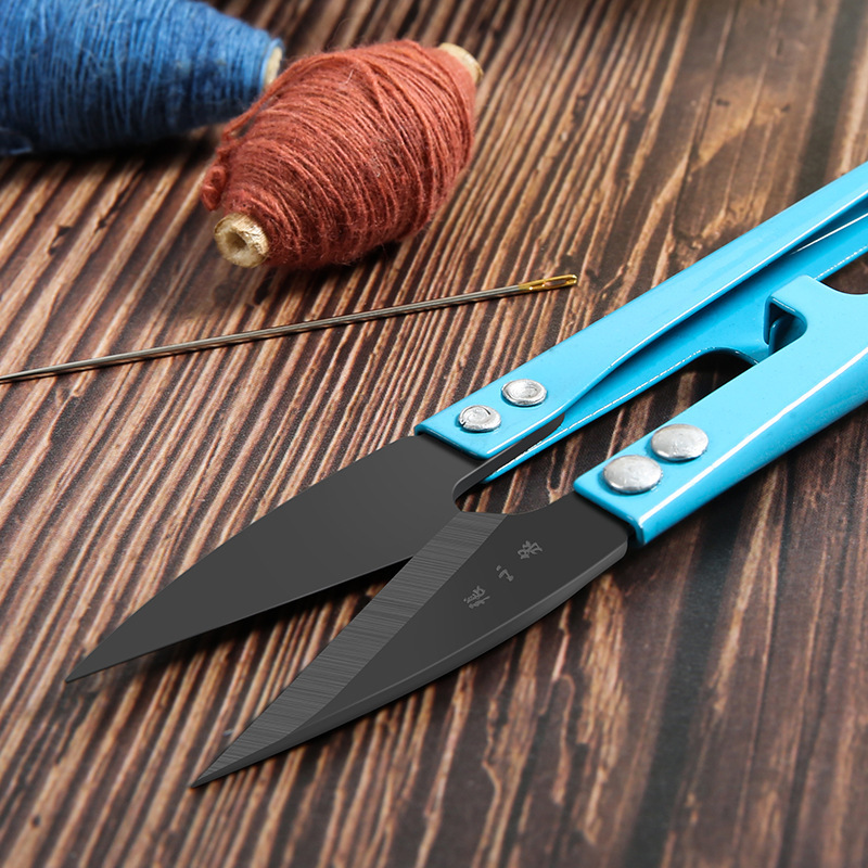 张小泉纱剪剪线头小剪刀家用U型弹簧剪刀衣服装裁缝纫布剪子