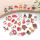 Mix 30 Christmas Drip Oil DIY Jewelry Accessories Santa Claus Snowman Bell Elk Bracelet Pendant Keychain