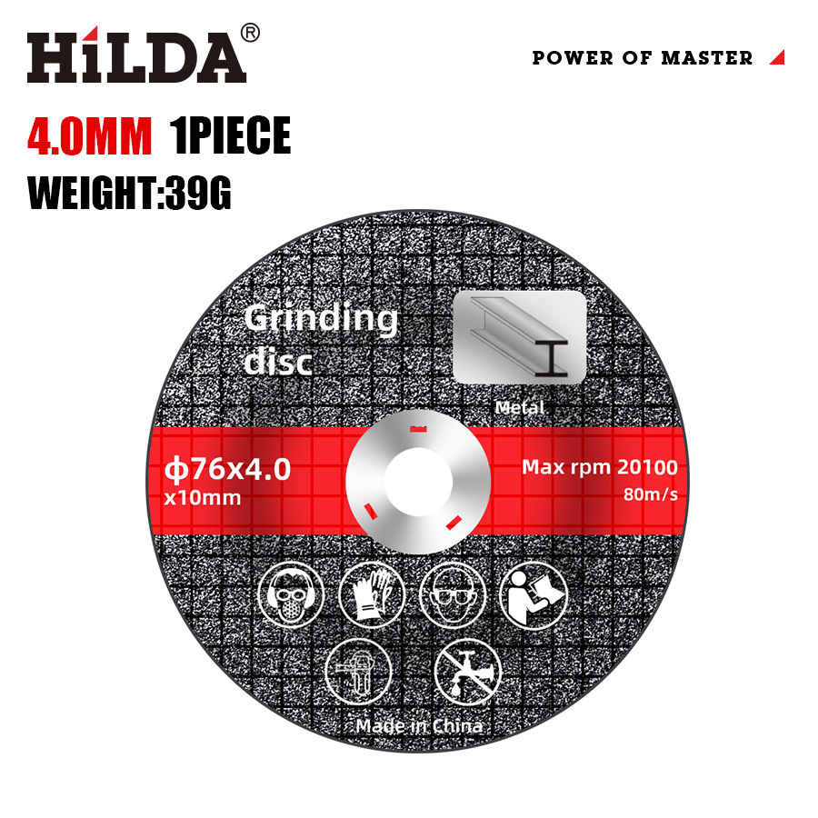 Disco de corte HILDA/Hilda de 3 pulgadas, disco de esmerilado de 75, accesorio para amoladora angular eléctrica de litio, disco de corte de doble malla de 3 pulgadas