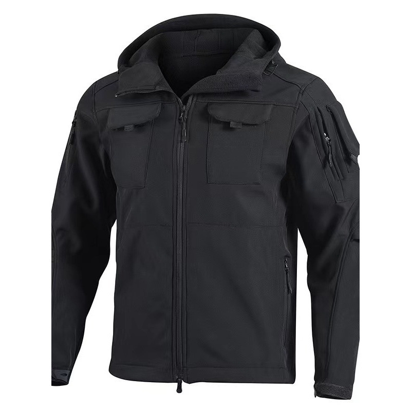 Cross-Border Exclusive Soft Shell Beetle Top Autumn and Winter Velvet Jacket Windproof and Waterproof Jacket Lightweight and Cold-Proof