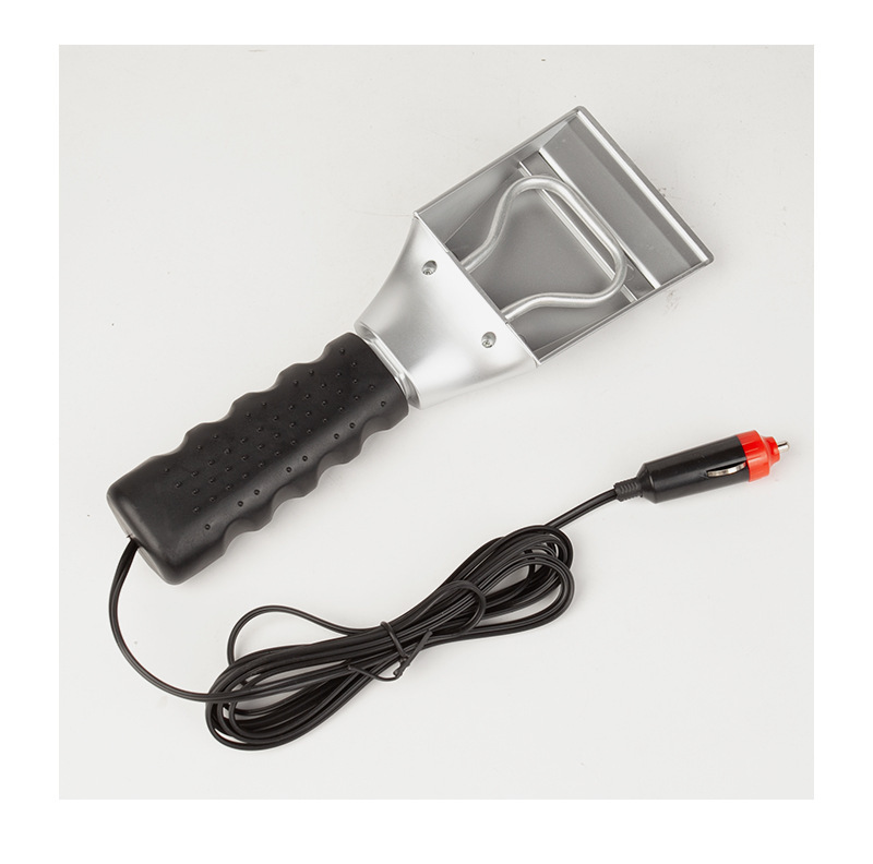 Cross-border car snow shovel, multifunctional winter snow cleaning tool, ice and snow removal, 12V car-mounted heated snow shovel