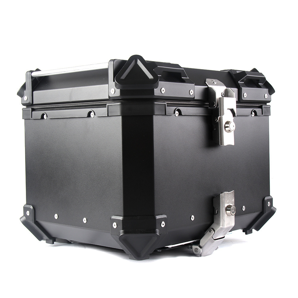 Stainless steel bottom plate waterproof quick release motorcycle trunk aluminum alloy tail box 28L/36L/45L/55L/65L