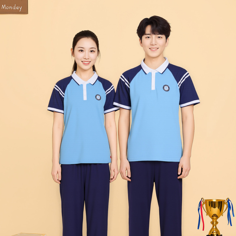 江西九江市初中小学生统一校服幼儿园班服套装夏季短袖儿童春秋季|undefined