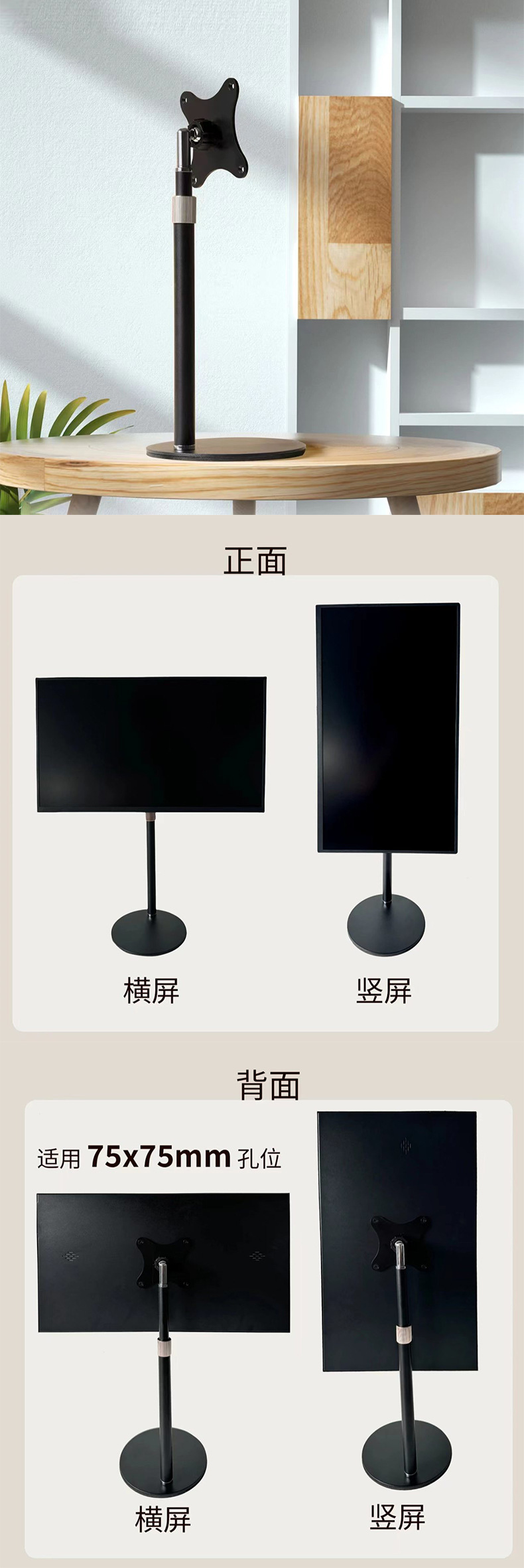 手机桌面支架可伸缩全金属支撑架平板拍摄手机架懒人直播拍照支架